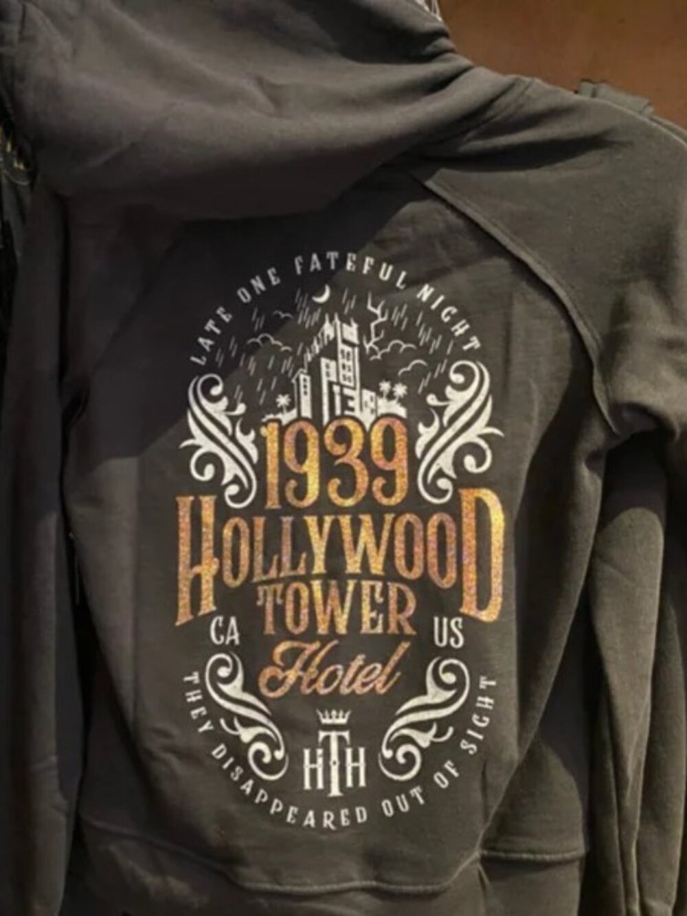 Disney Parks Hollywood Tower Hotel of Terror Hoodie XS